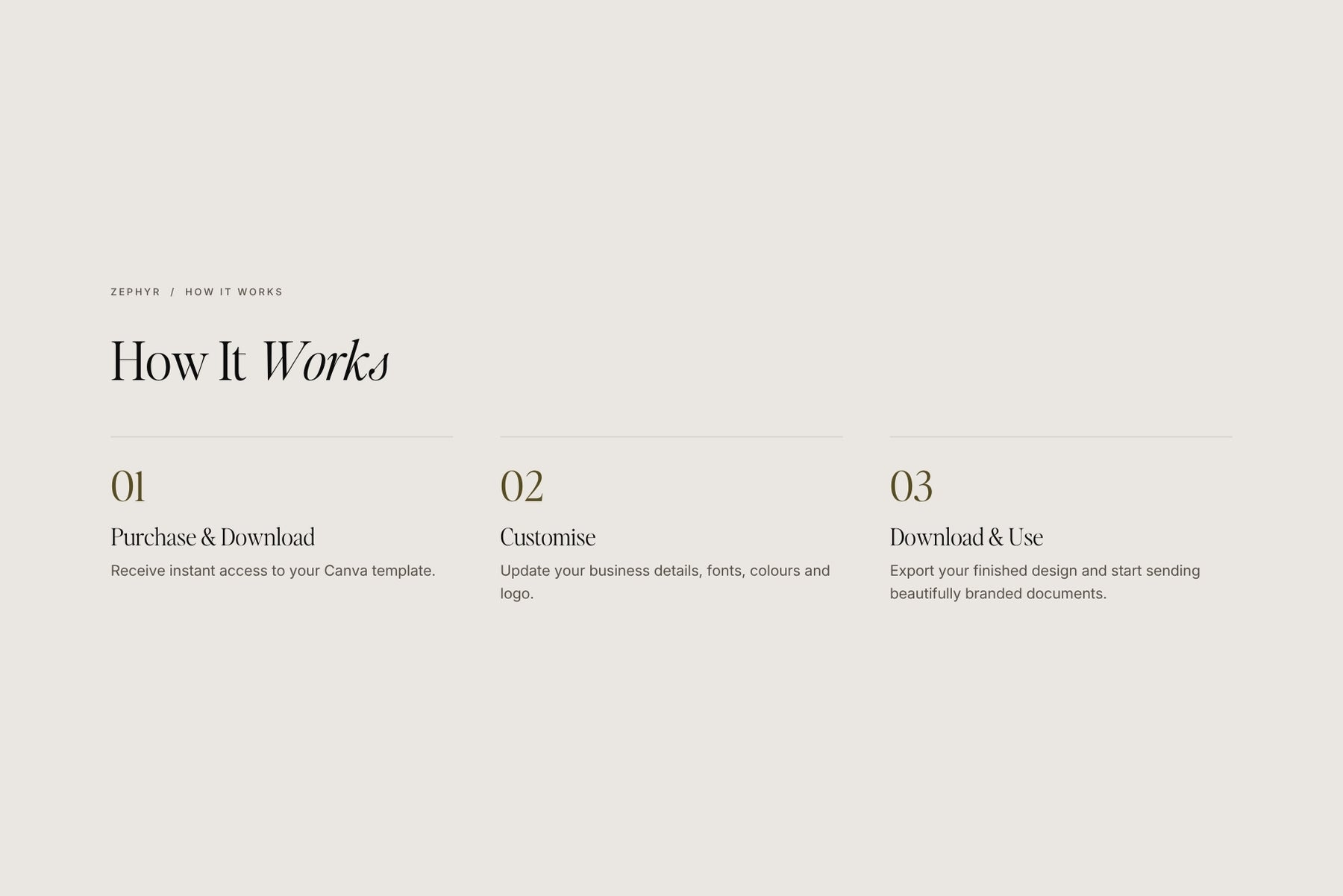 How it works — download, customise and use your Zephyr letterhead