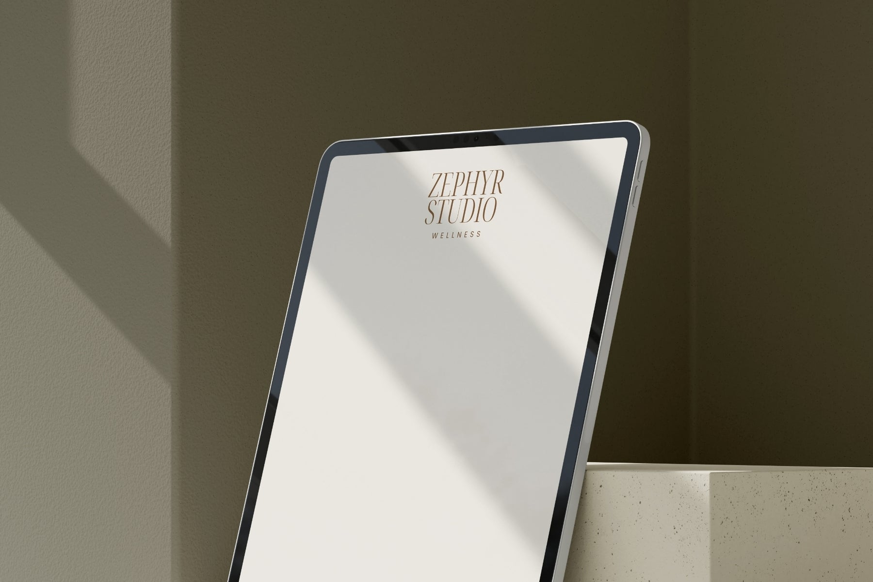 Zephyr letterhead shown on a tablet display