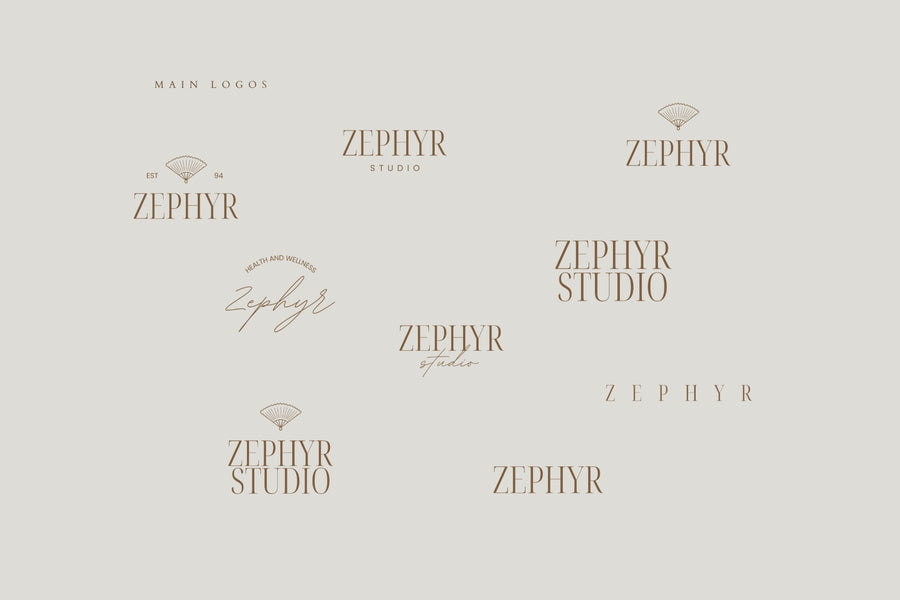 Zephyr business logo design with a refined, timeless look