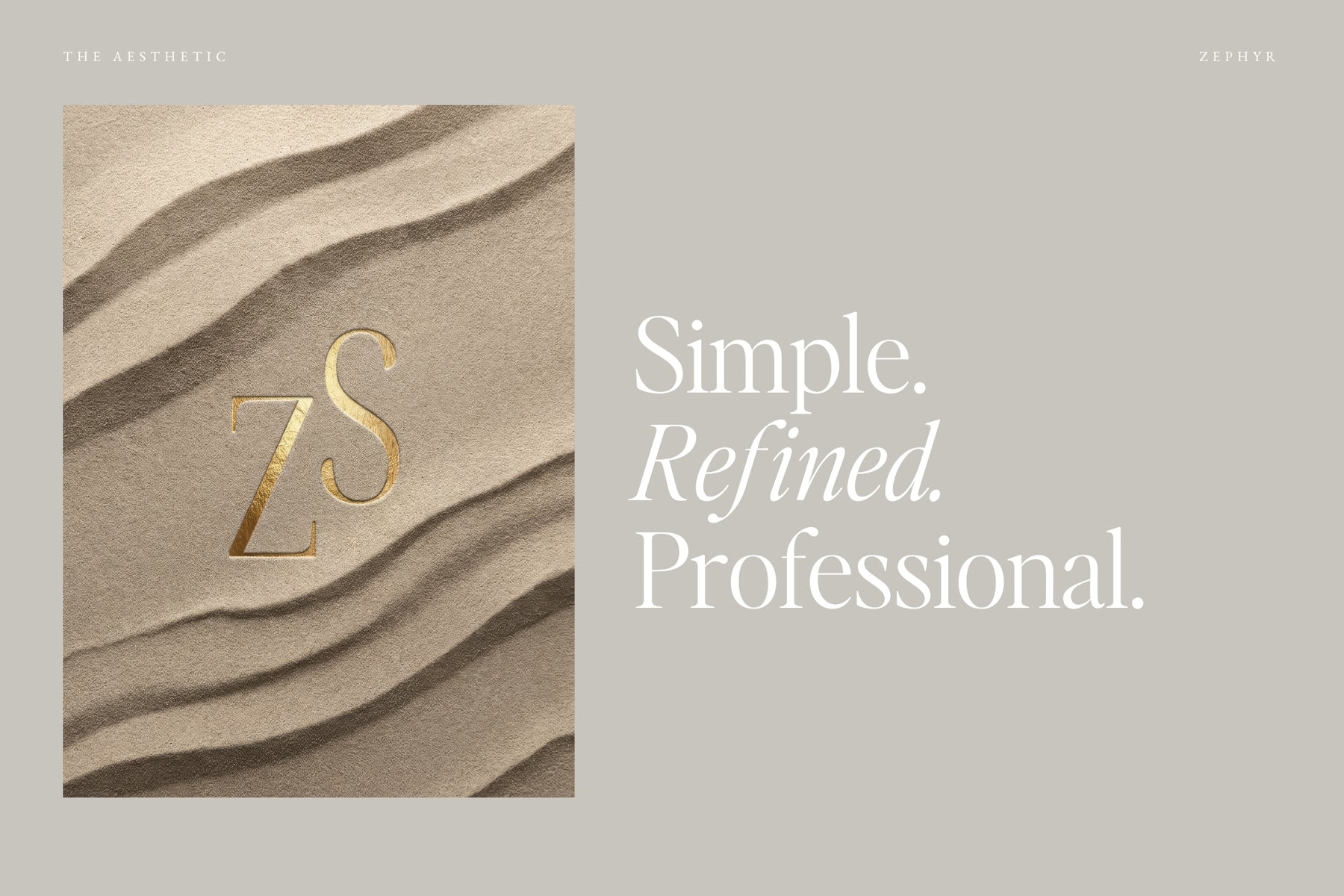 Refined Zephyr logo design for a polished, high-end brand