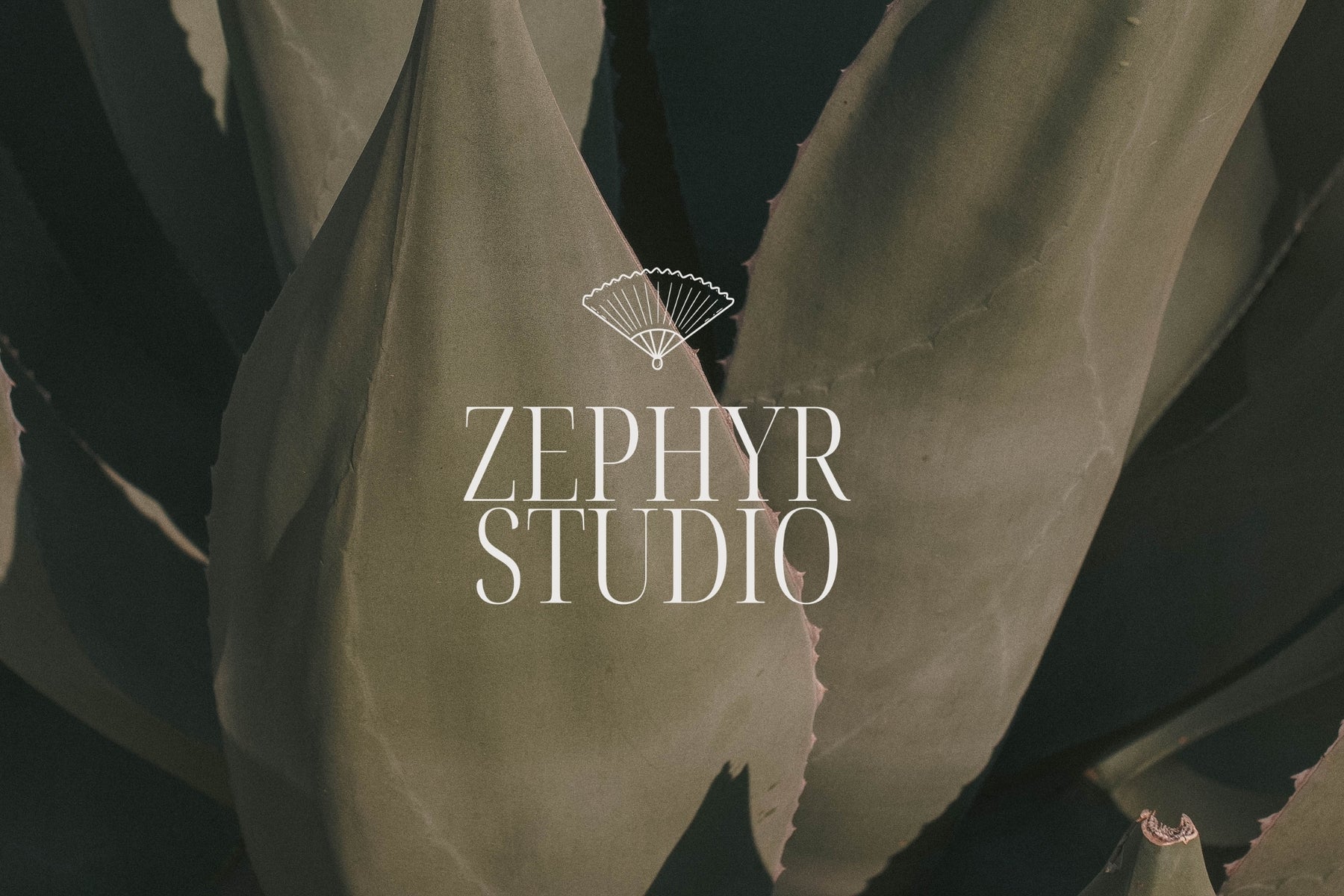 Minimal Zephyr logo template shown in a timeless layout