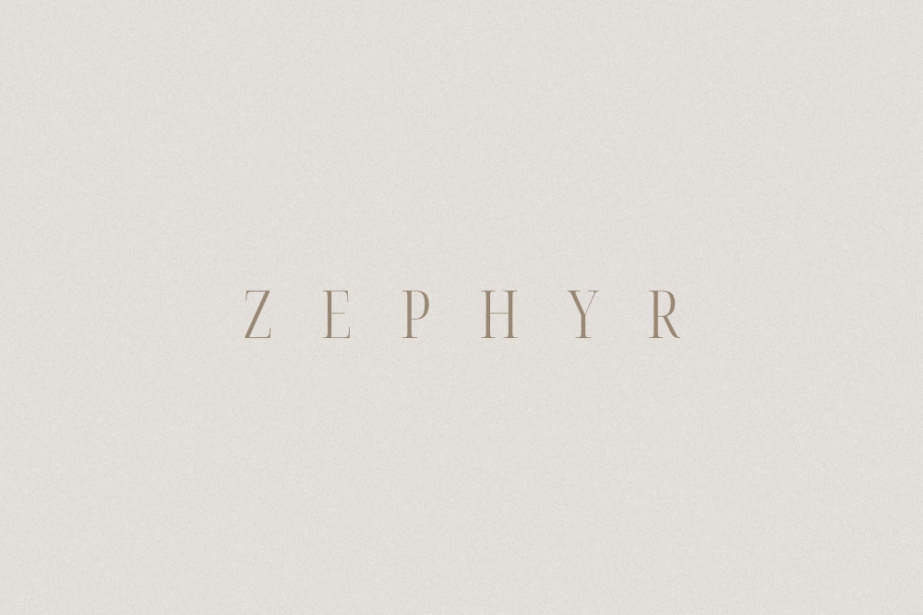 Zephyr logo templates shown in an elegant, timeless minimal design
