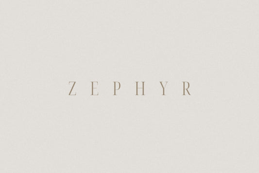 Zephyr logo templates shown in an elegant, timeless minimal design