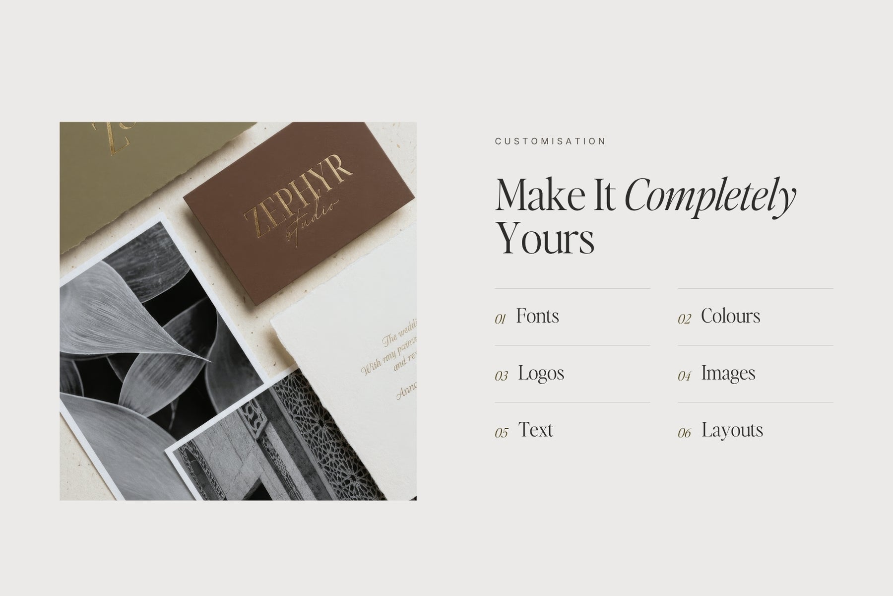 Make it completely yours — customise text, fonts, colours, images and layouts in Canva