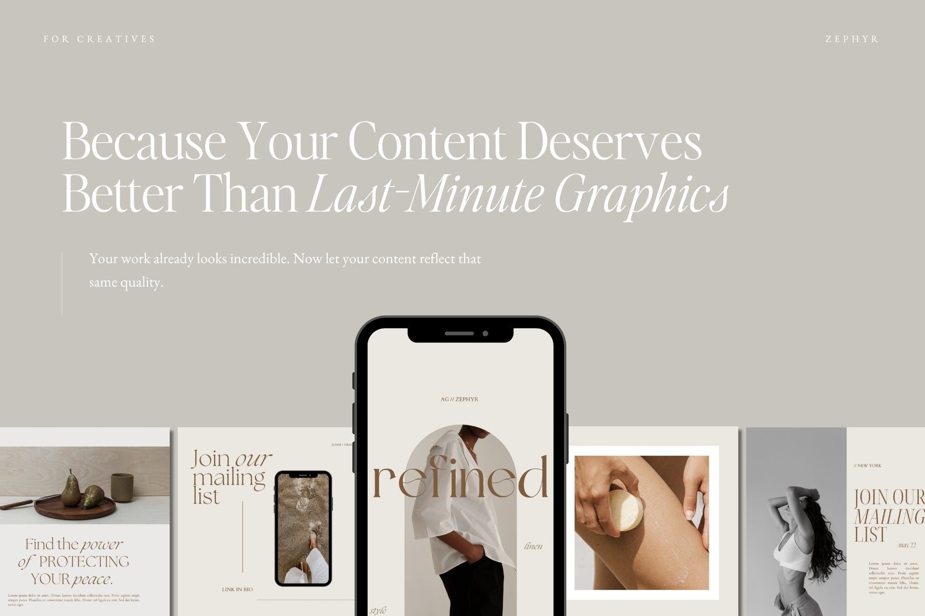 Because your content deserves better than last-minute graphics