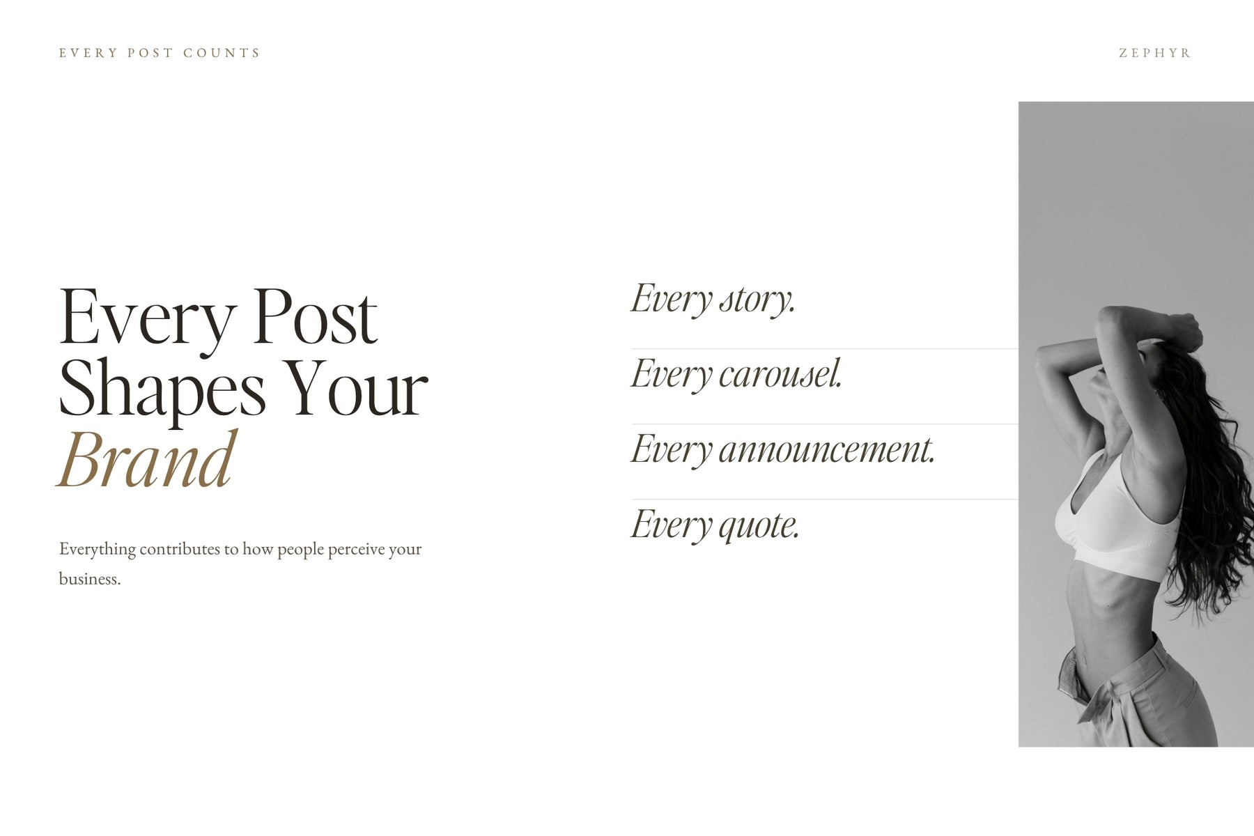 Every post shapes your brand