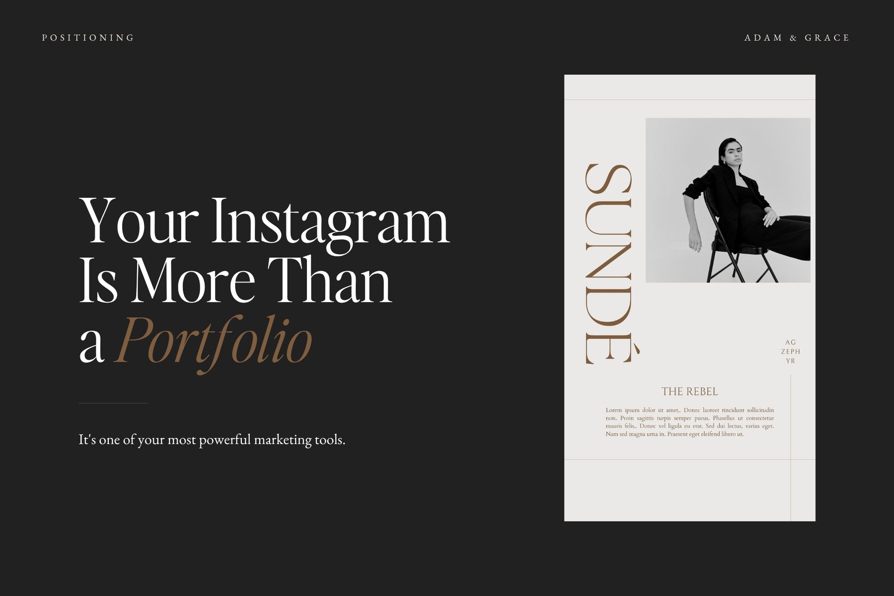 Your Instagram is more than a portfolio