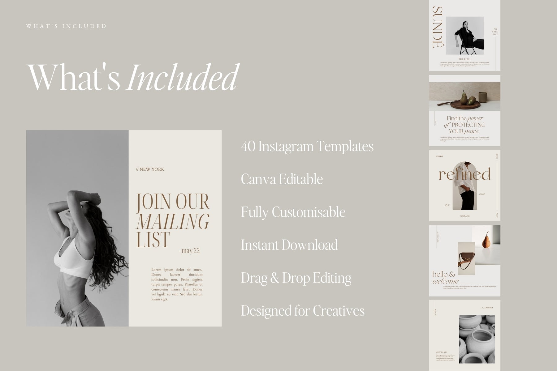 What's included in the Zephyr social media templates